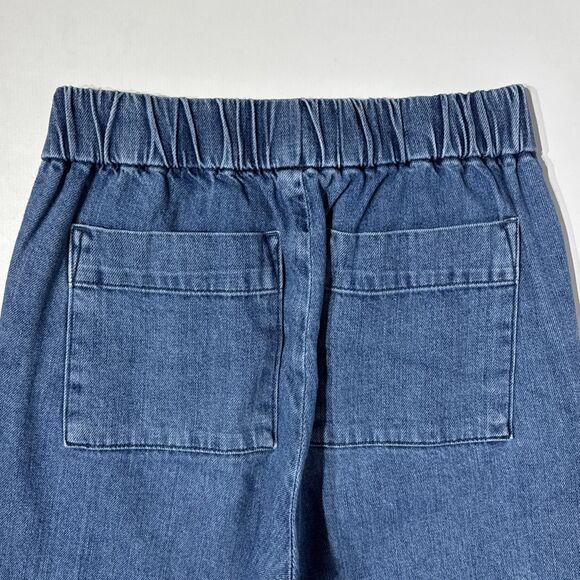 Everlane The Easy Jean Wide Leg Crop High Rise Elastic Waist Women Size 2 (J3) - Picture 8 of 12